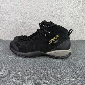 Asolo Cactus GV Hiking Boots Mens 9.5 Black Gore-Tex Suede Vibram Waterproof